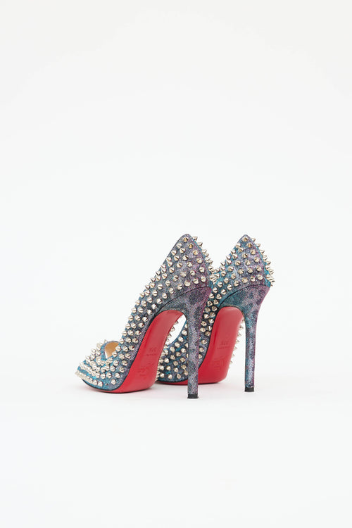 Christian Louboutin Lame Flo Spike Pump