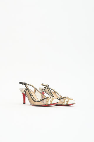 Christian Louboutin Patent & PVC Manovra Heel