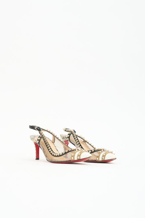 Christian Louboutin Patent & PVC Manovra Heel