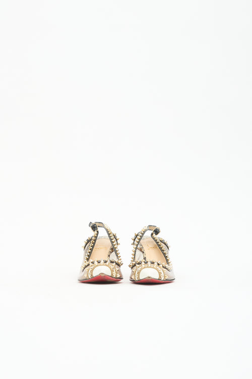Christian Louboutin Patent & PVC Manovra Heel