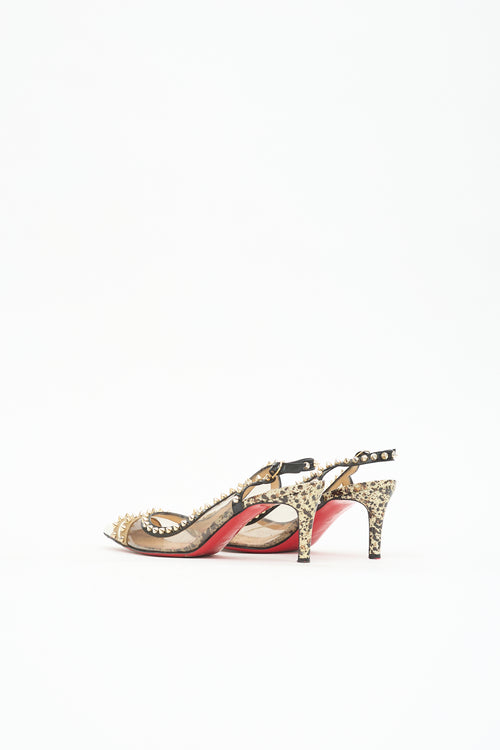 Christian Louboutin Patent & PVC Manovra Heel