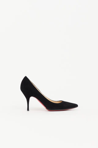 Christian Louboutin Suede Kate 70 Pump