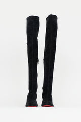 Christian Louboutin Suede Over The Knee Boot