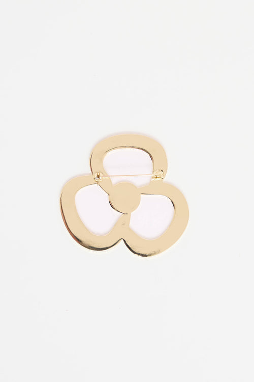 Christian Louboutin Flower Enamel Brooch