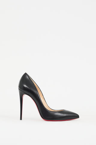 Christian Louboutin Black Leather Pigalle Follies 100 Pump