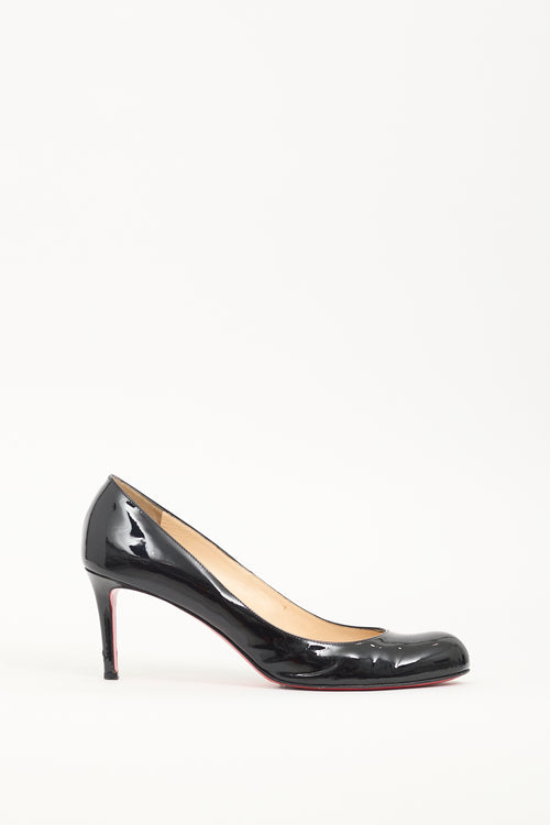 Christian Louboutin Black Patent Leather Simple Pump