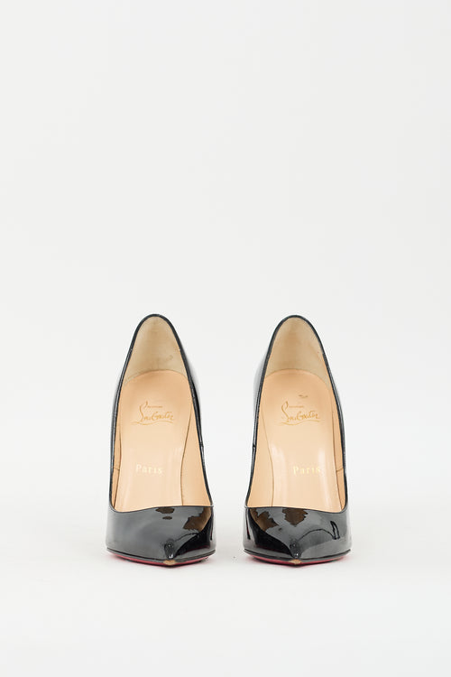 Christian Louboutin Black Patent Leather Pigalle 100 Pump