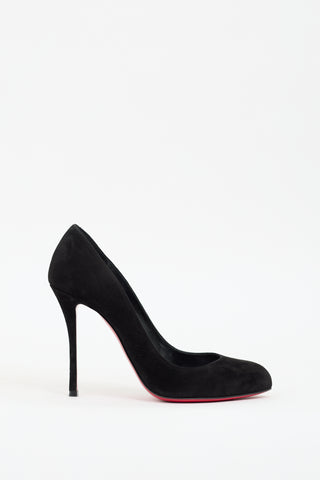 Christian Louboutin Black Suede Fifi Pump