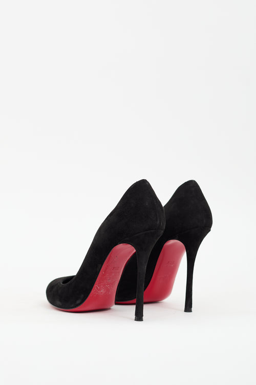 Christian Louboutin Black Suede Fifi Pump