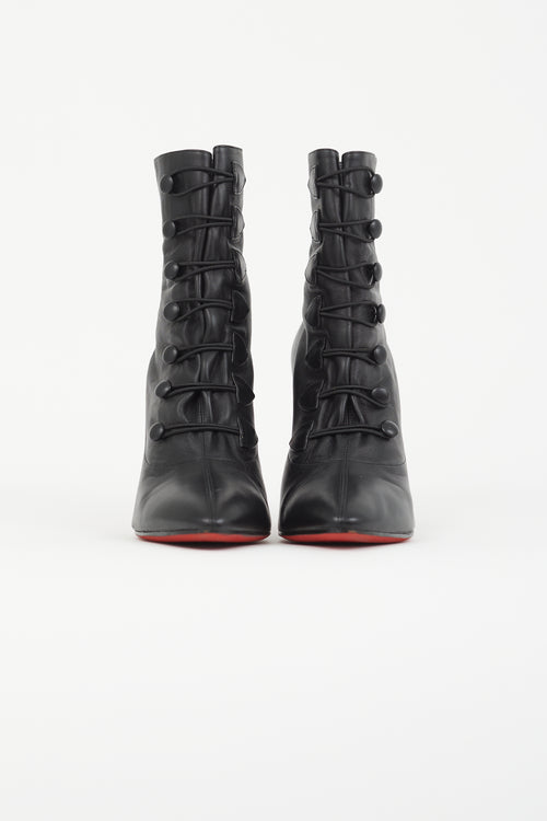 Christian Louboutin Black French Tutu 100mm Ankle Boot