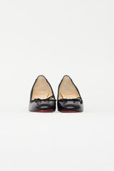 Christian Louboutin Black Leather Bow Pump