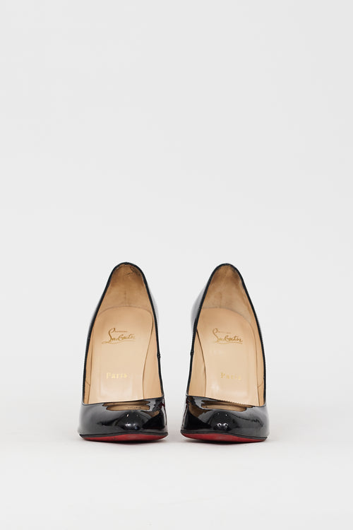 Christian Louboutin Black Patent Leather Fifille 110 Pump