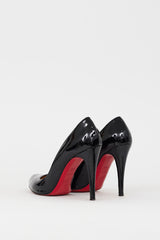 Christian Louboutin Black Patent Leather Fifille 110 Pump
