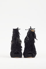 Christian Louboutin Black Suede Deva 120 Heel