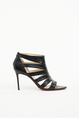 Leather Caged Heel