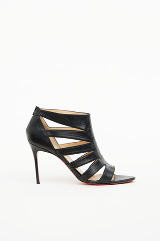 Leather Caged Heel
