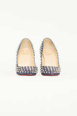 Christian Louboutin Blue Denim Follies Spike Heel