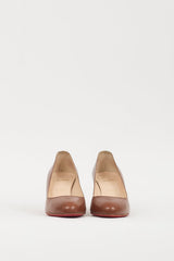 Christian Louboutin Brown Leather Lady Gena Pump
