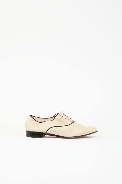 Christian Louboutin Canvas Lace Up Oxford