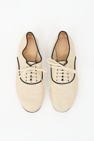 Christian Louboutin Canvas Lace Up Oxford
