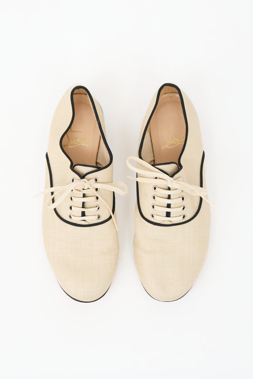 Christian Louboutin Canvas Lace Up Oxford