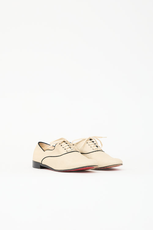 Christian Louboutin Canvas Lace Up Oxford