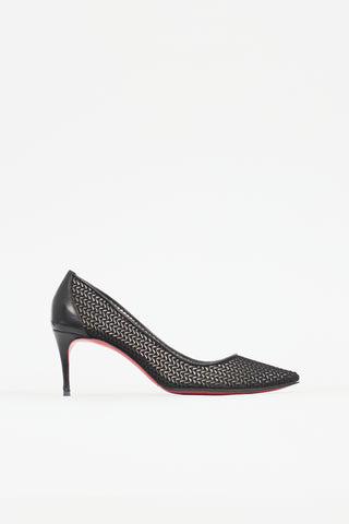 Christian Louboutin Chevron Mesh Filomena Pump