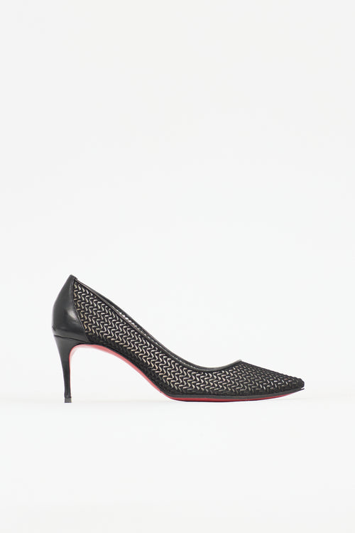 Christian Louboutin Chevron Mesh Filomena Pump