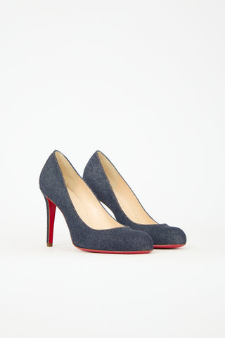 Christian Louboutin Denim Simple Pump