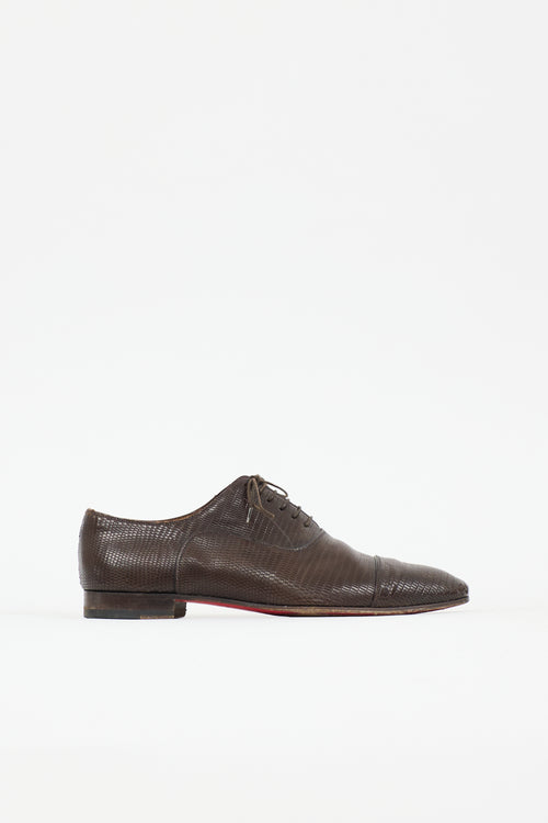 Christian Louboutin Embossed Leather Oxford