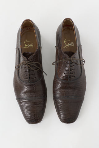Christian Louboutin Embossed Leather Oxford