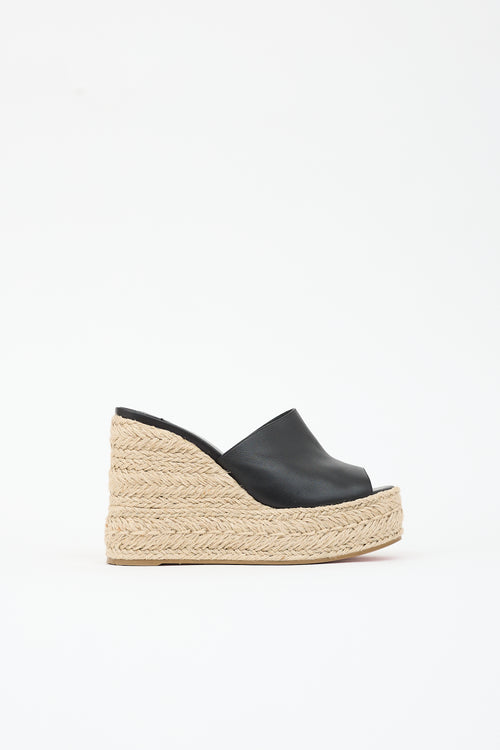 Christian Louboutin Leather Ariella Espadrille Mule