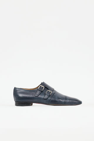 Christian Louboutin Leather Double Monk Strap Shoe