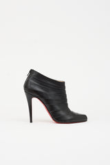 Christian Louboutin Leather Orniron Pleated Bootie