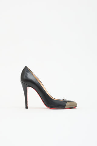 Christian Louboutin Leather Square Toe Pump
