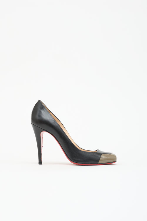 Christian Louboutin Leather Square Toe Pump