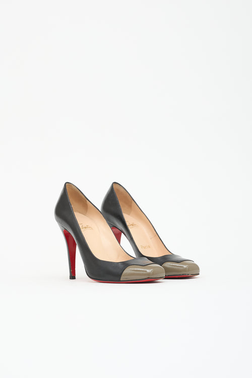 Christian Louboutin Leather Square Toe Pump