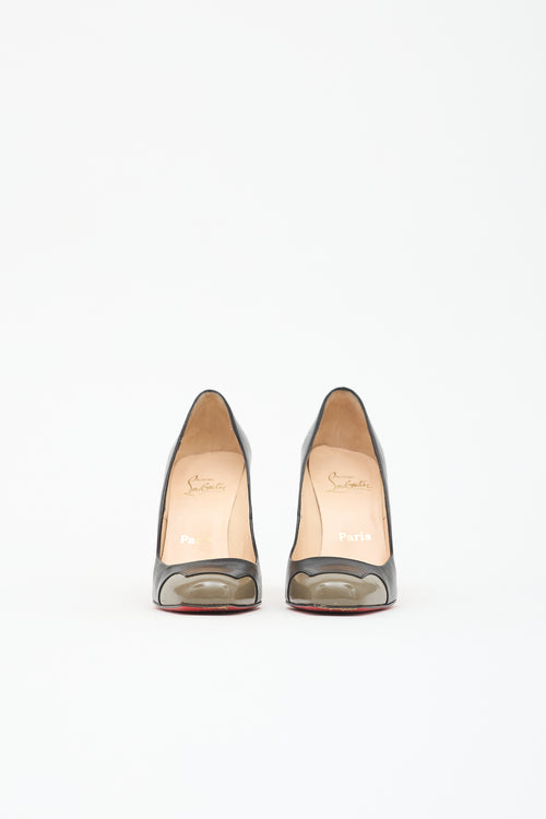 Christian Louboutin Leather Square Toe Pump
