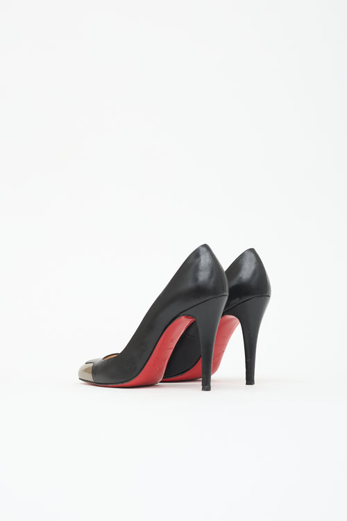 Christian Louboutin Leather Square Toe Pump
