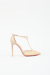 Christian Louboutin Leather & Mesh Salonu Heel
