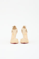 Christian Louboutin Leather & Mesh Salonu Heel