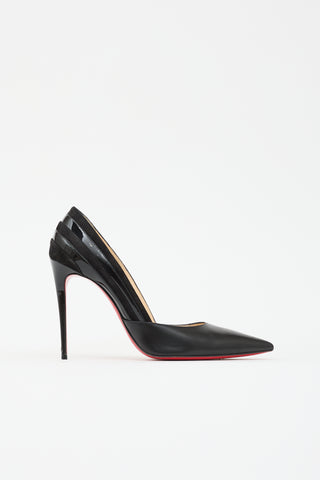 Christian Louboutin Leather & Patent Super 100 Pump