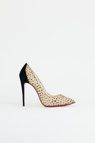 Christian Louboutin Mesh Follies Lace Heel