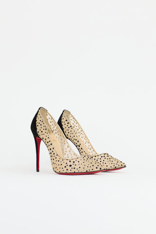 Christian Louboutin Mesh Follies Lace Heel