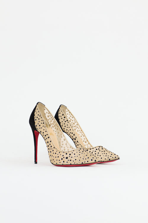 Christian Louboutin Mesh Follies Lace Heel