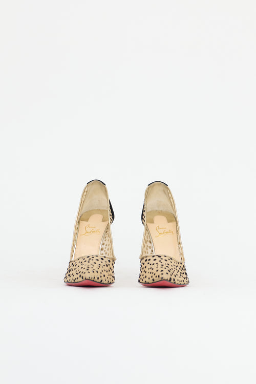 Christian Louboutin Mesh Follies Lace Heel