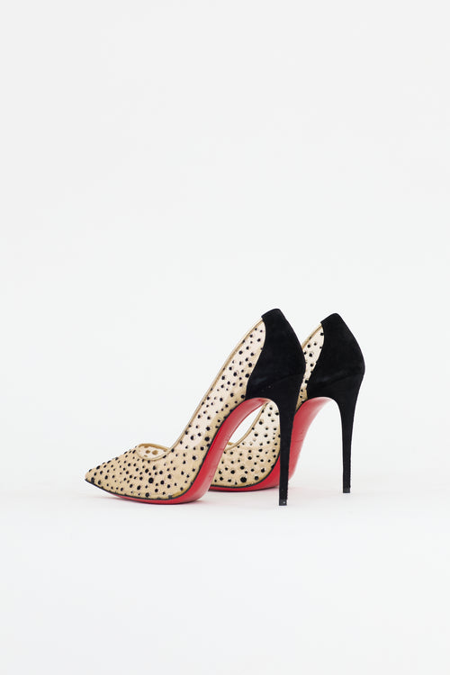 Christian Louboutin Mesh Follies Lace Heel