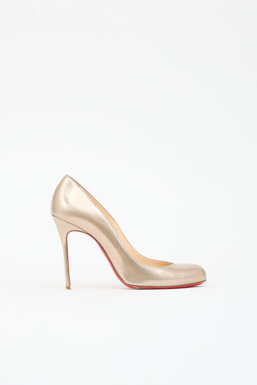 Christian Louboutin Metallic Leather Pump