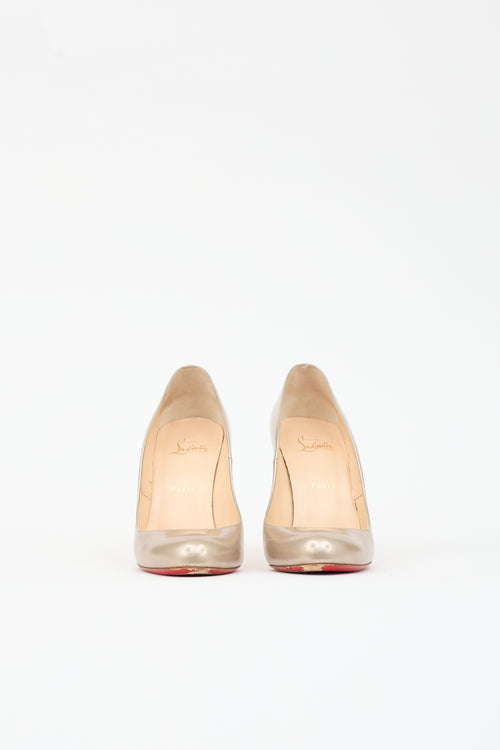 Christian Louboutin Metallic Leather Pump