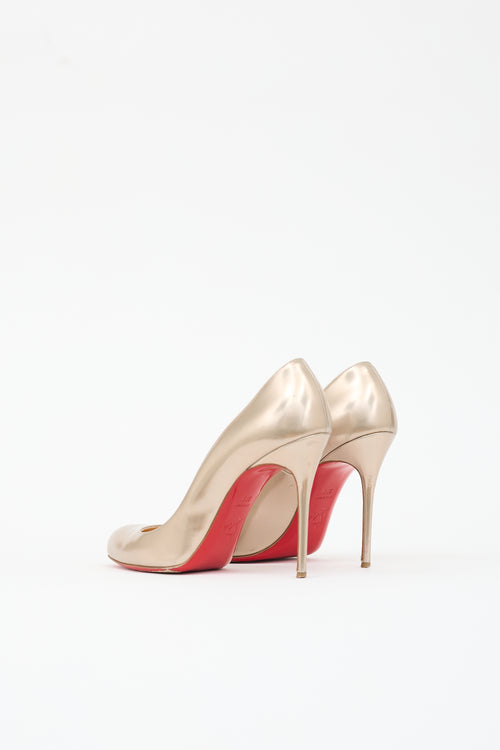 Christian Louboutin Metallic Leather Pump
